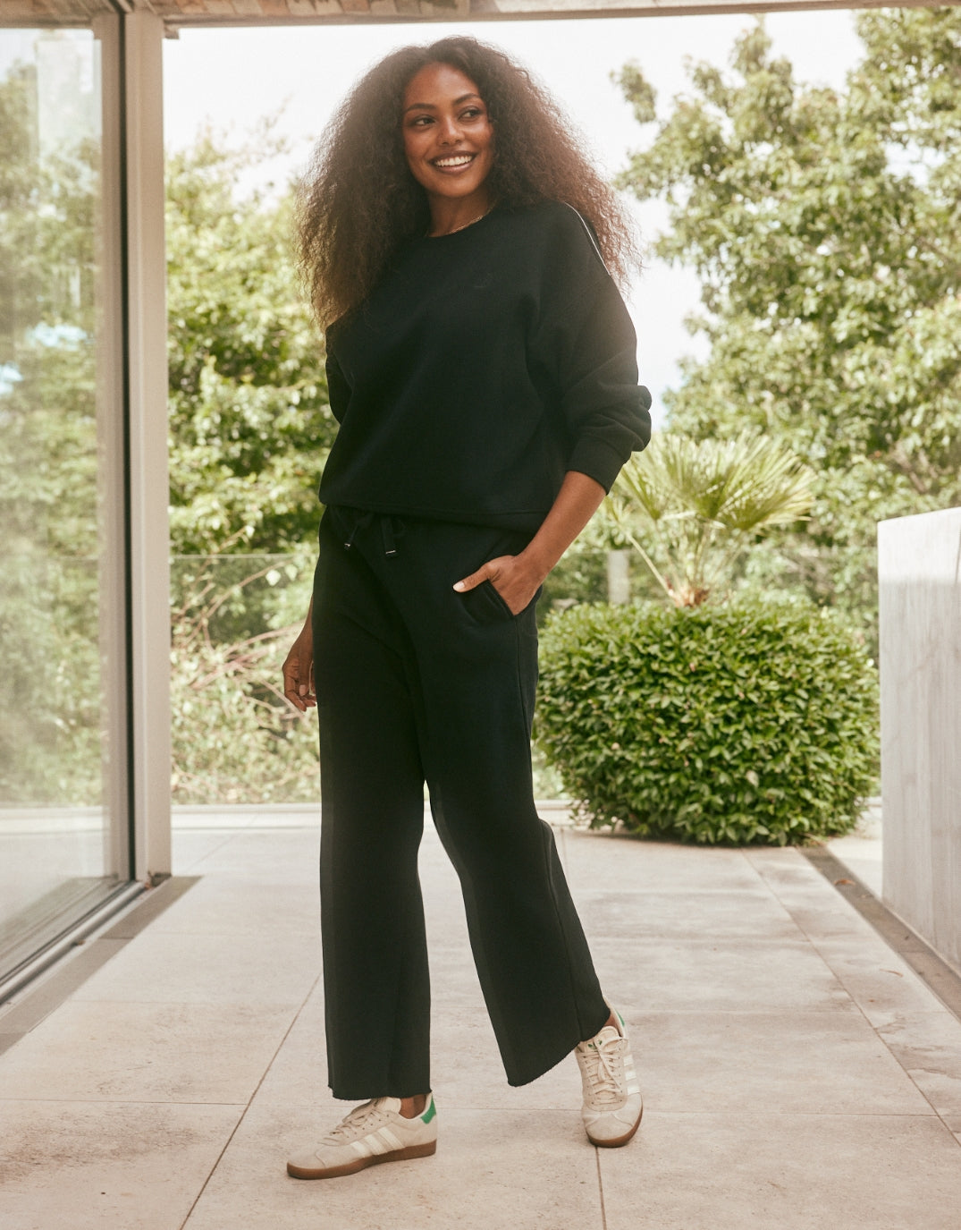 Fleece Lounger Pant - Black