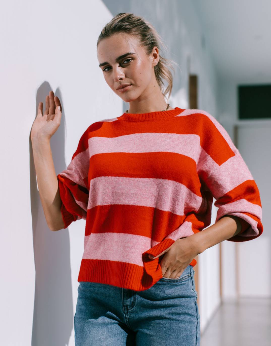 132-fashion-frankie-stripe-knit-red-pink-womens-clothing