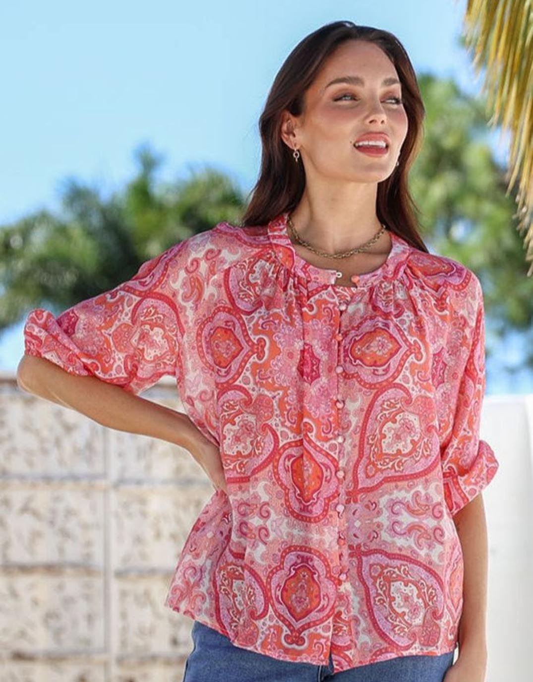 132-fashion-malta-blouse-red-pink-paisley-womens-clothing