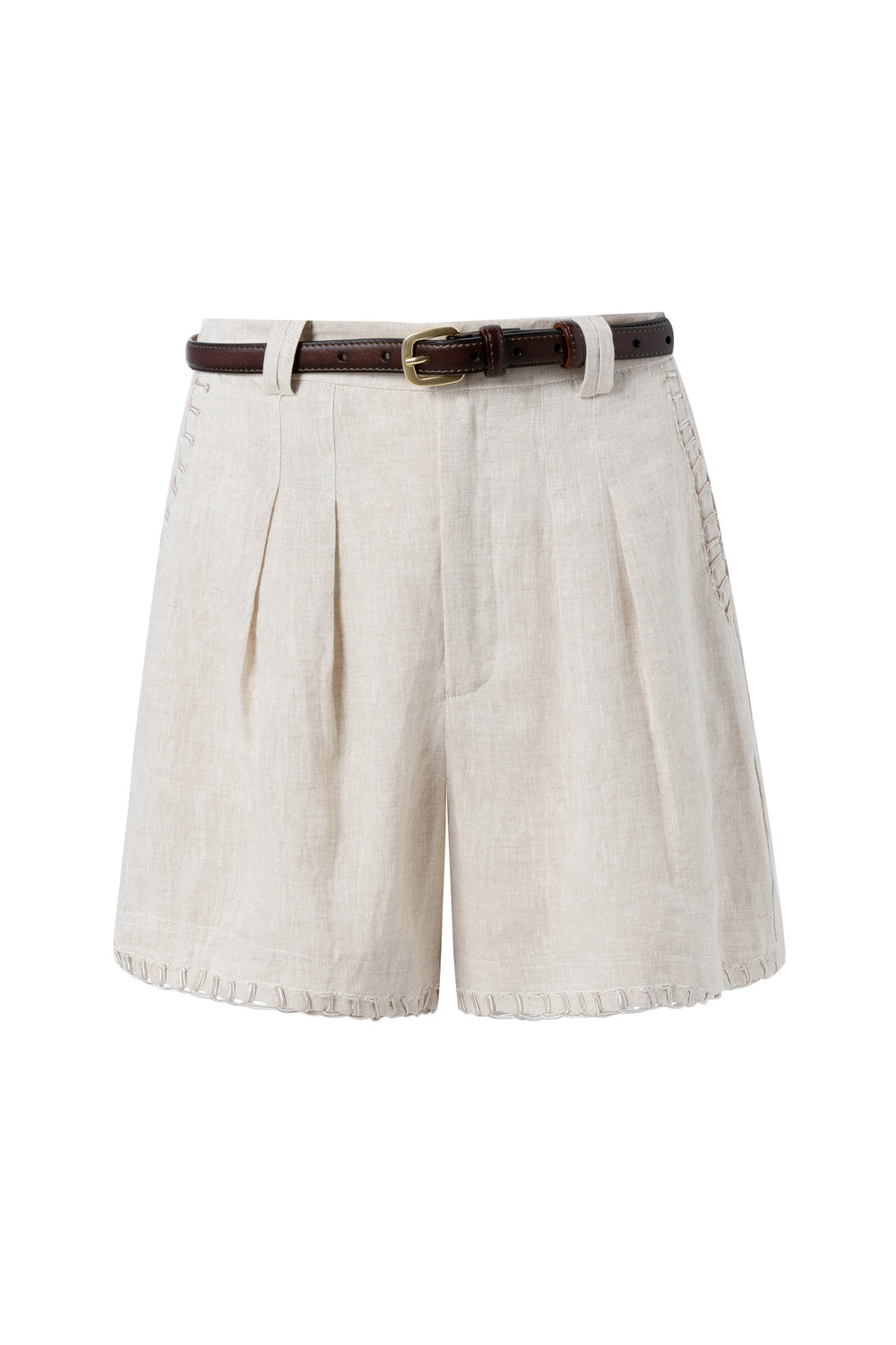 Samuel Linen Shorts - Natural