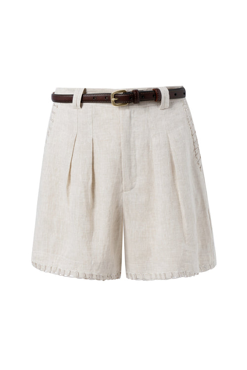 Samuel Linen Shorts - Natural
