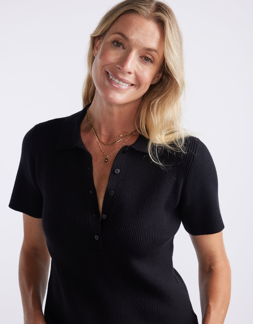 The Classic Rib Top - Black