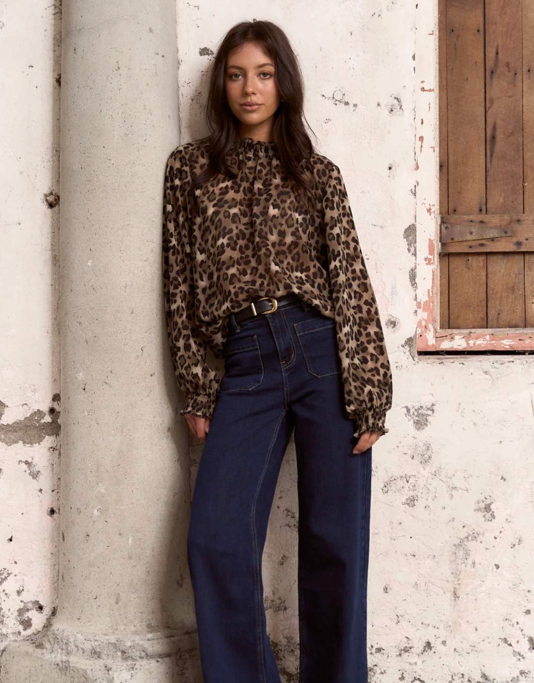 among-the-brave-embrace-top-leopard-georgette-womens-clothing