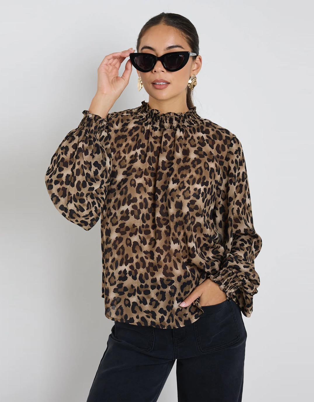 among-the-brave-embrace-top-leopard-georgette-womens-clothing