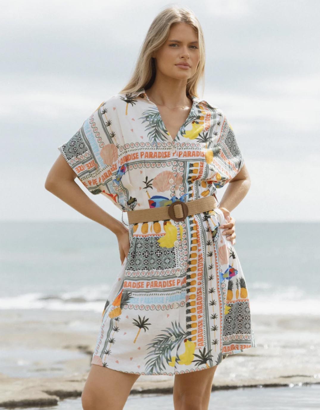 Archer Dress - Paradise Print