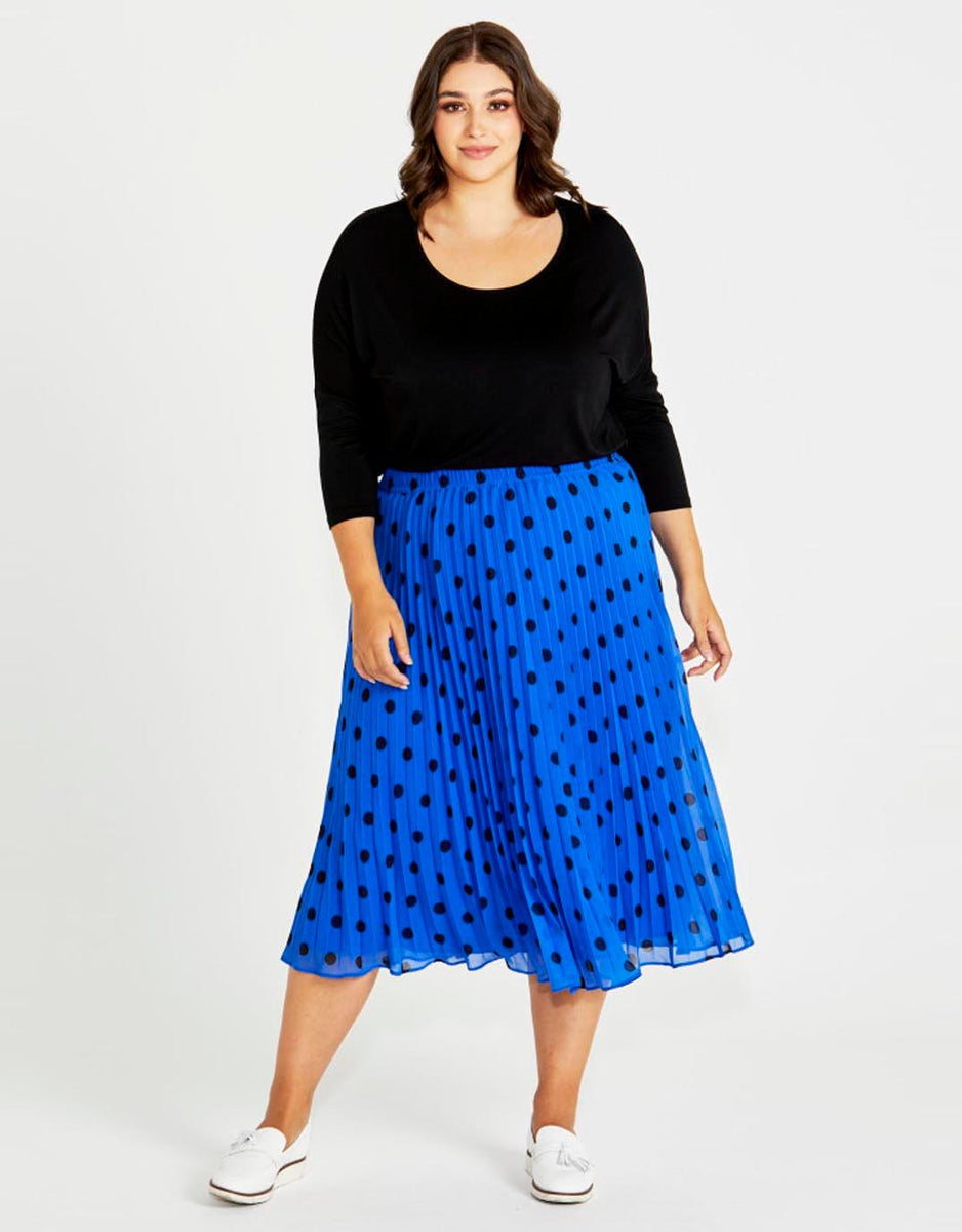 Plus size outlet pleated skirt nz