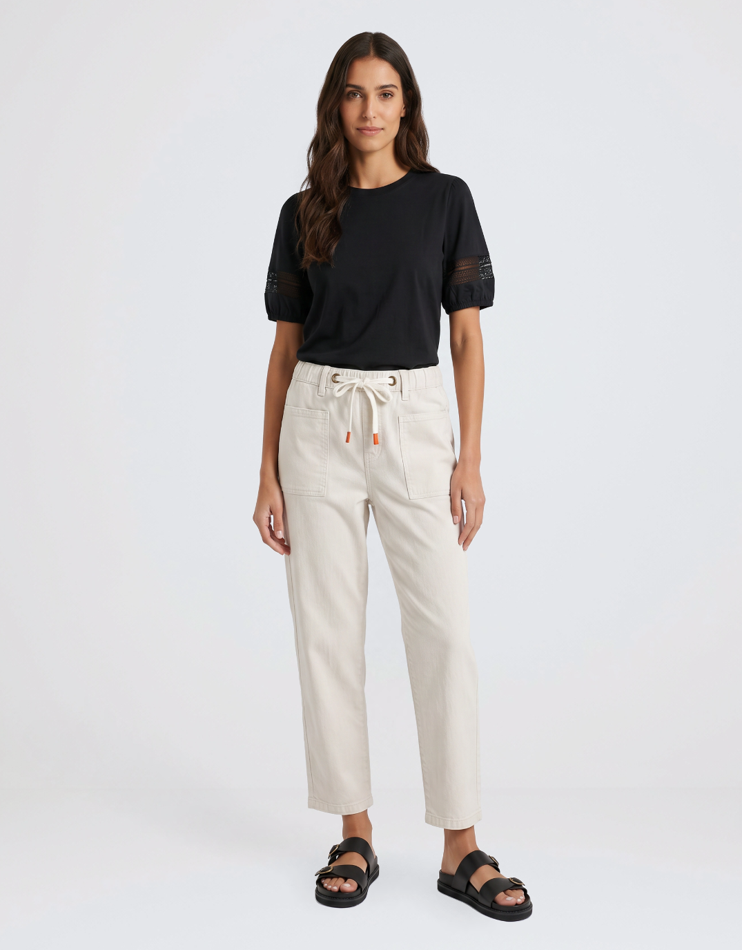 Carter Barrel Jeans - Sand