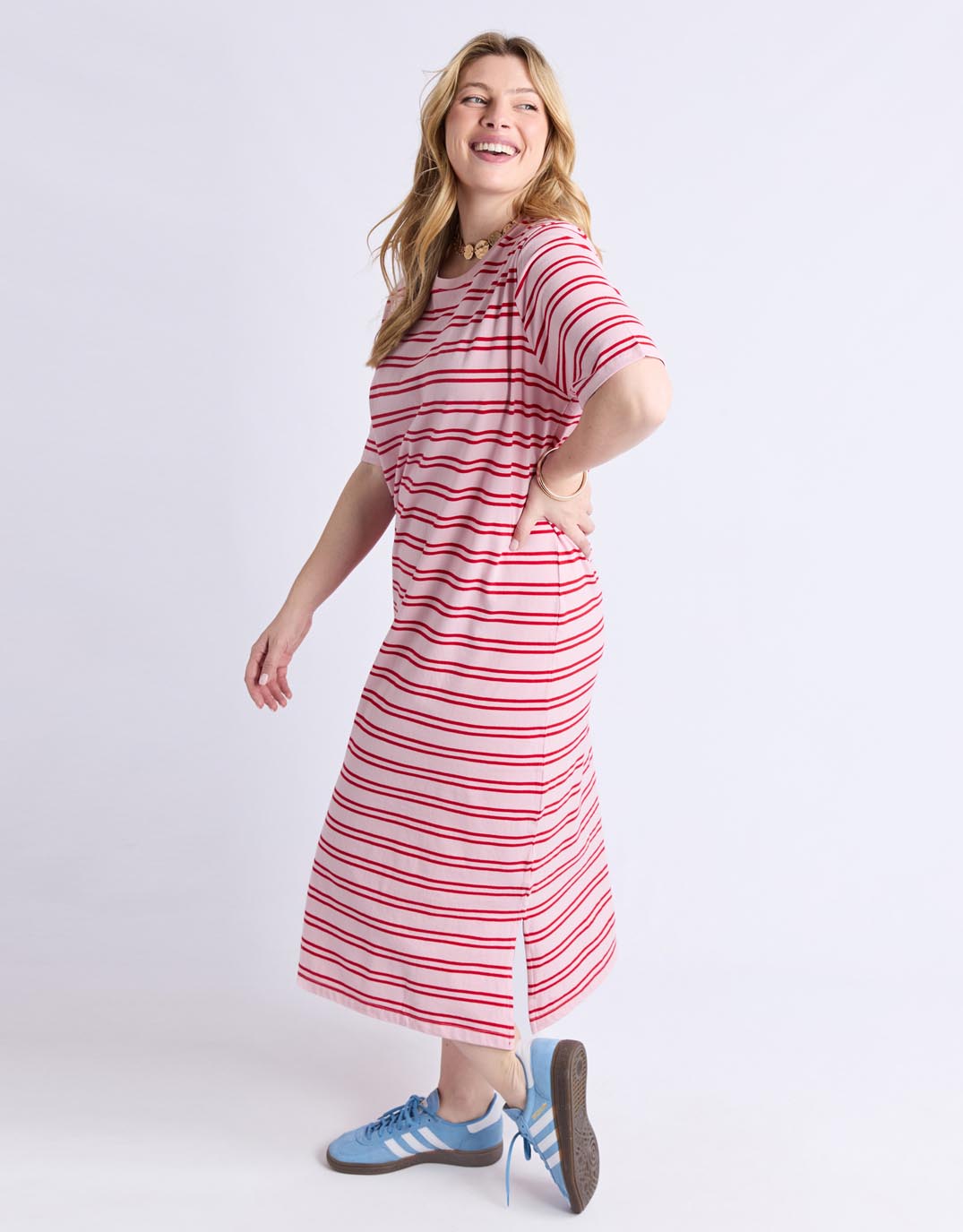 elm-bon-bon-dress-red-and-pink-stripe-womens-clothing