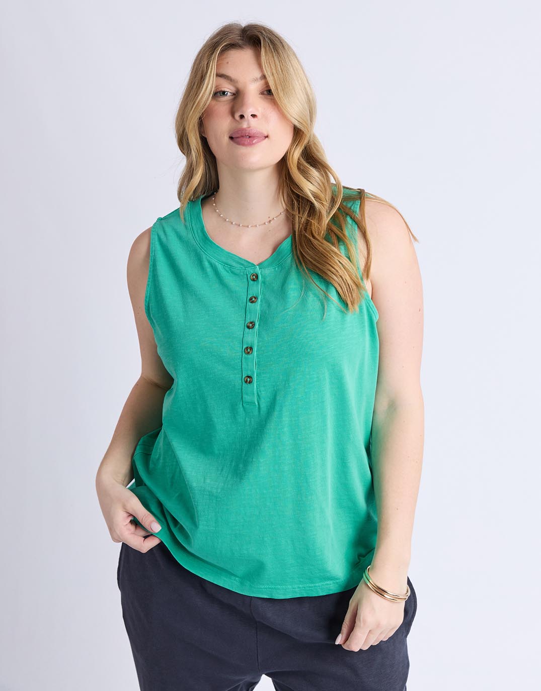elm-elysian-tank-gumdrop-green-womens-clothing