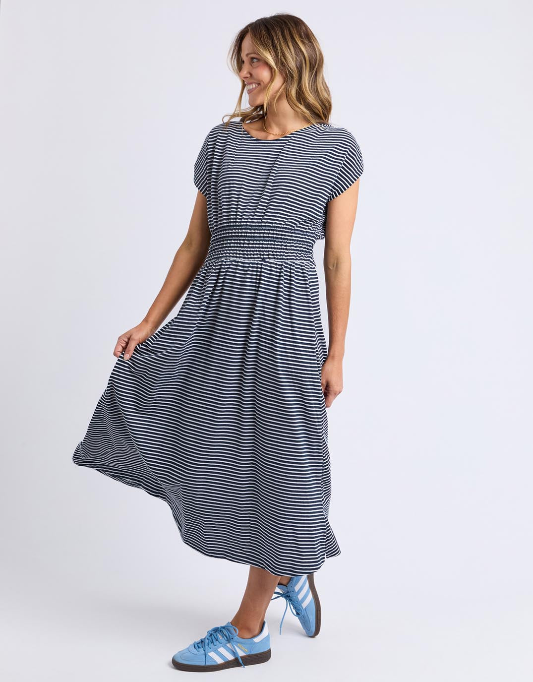 elm-nelle-dress-navy-white-stripe-womens-clothing