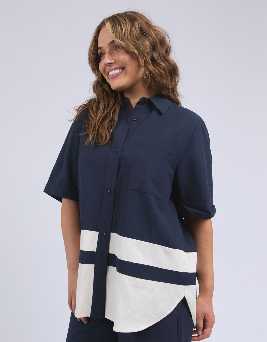 elm-scarlet-shirt-navy-stripe-womens-clothing