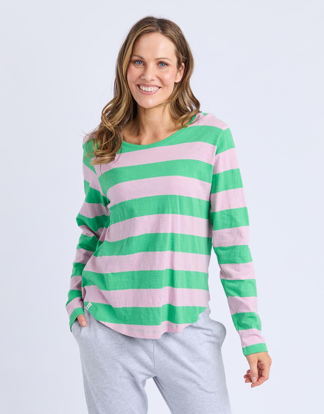 elm-spritz-stripe-long-sleeve-tee-spring-green-dusk-pink-stripe-womens-clothing