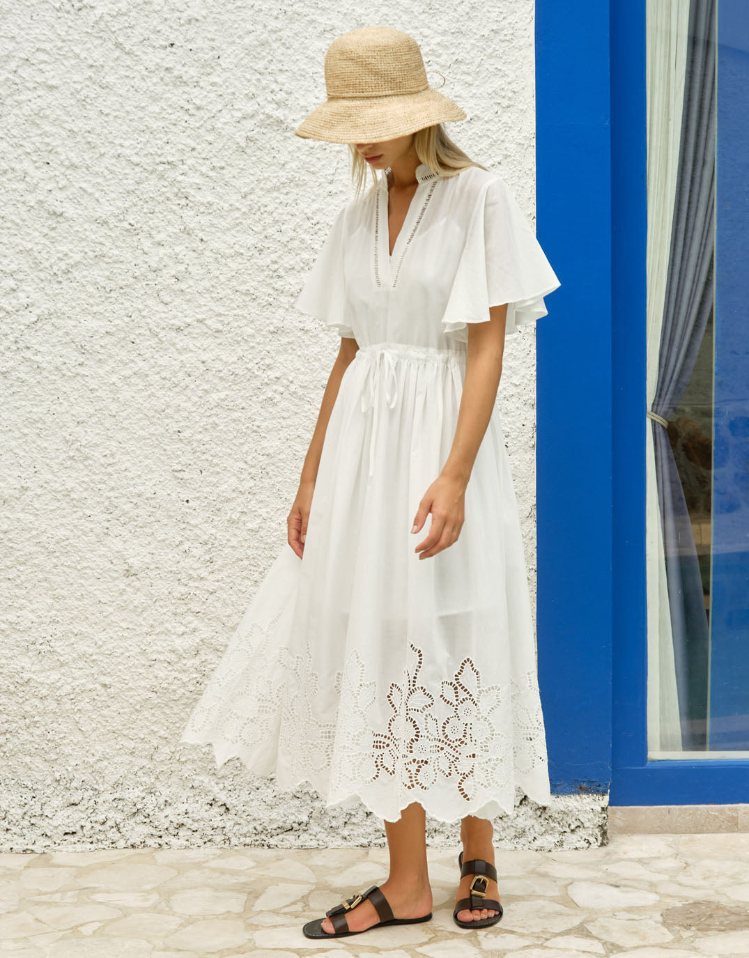 Maribel Midi Dress - White