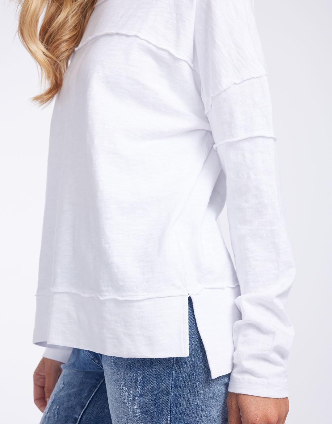 Foxwood - Jayne Throw On Top - White - White & Co Living Jumpers