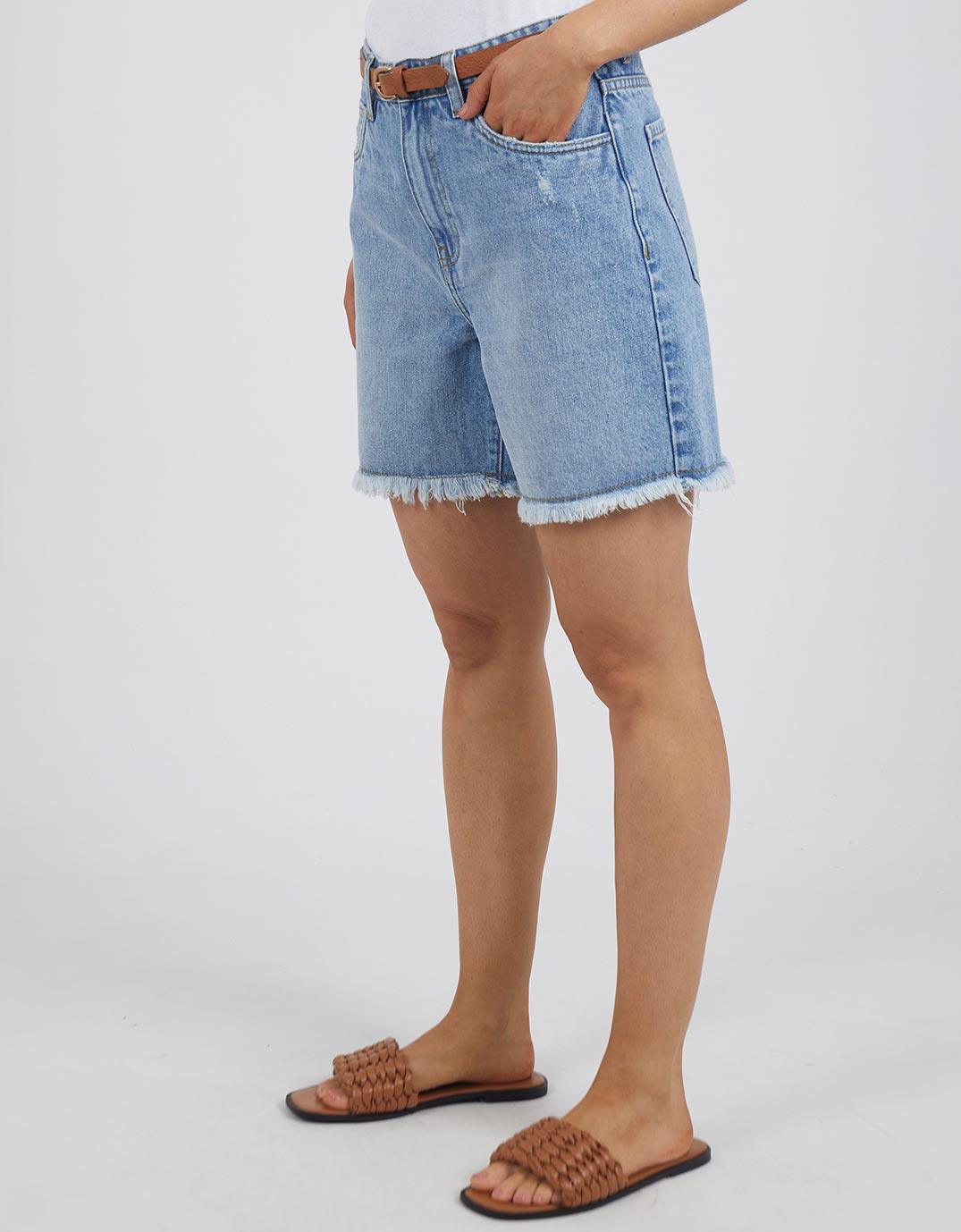 Foxwood - Millie Short - Vintage Blue - White & Co Living Shorts