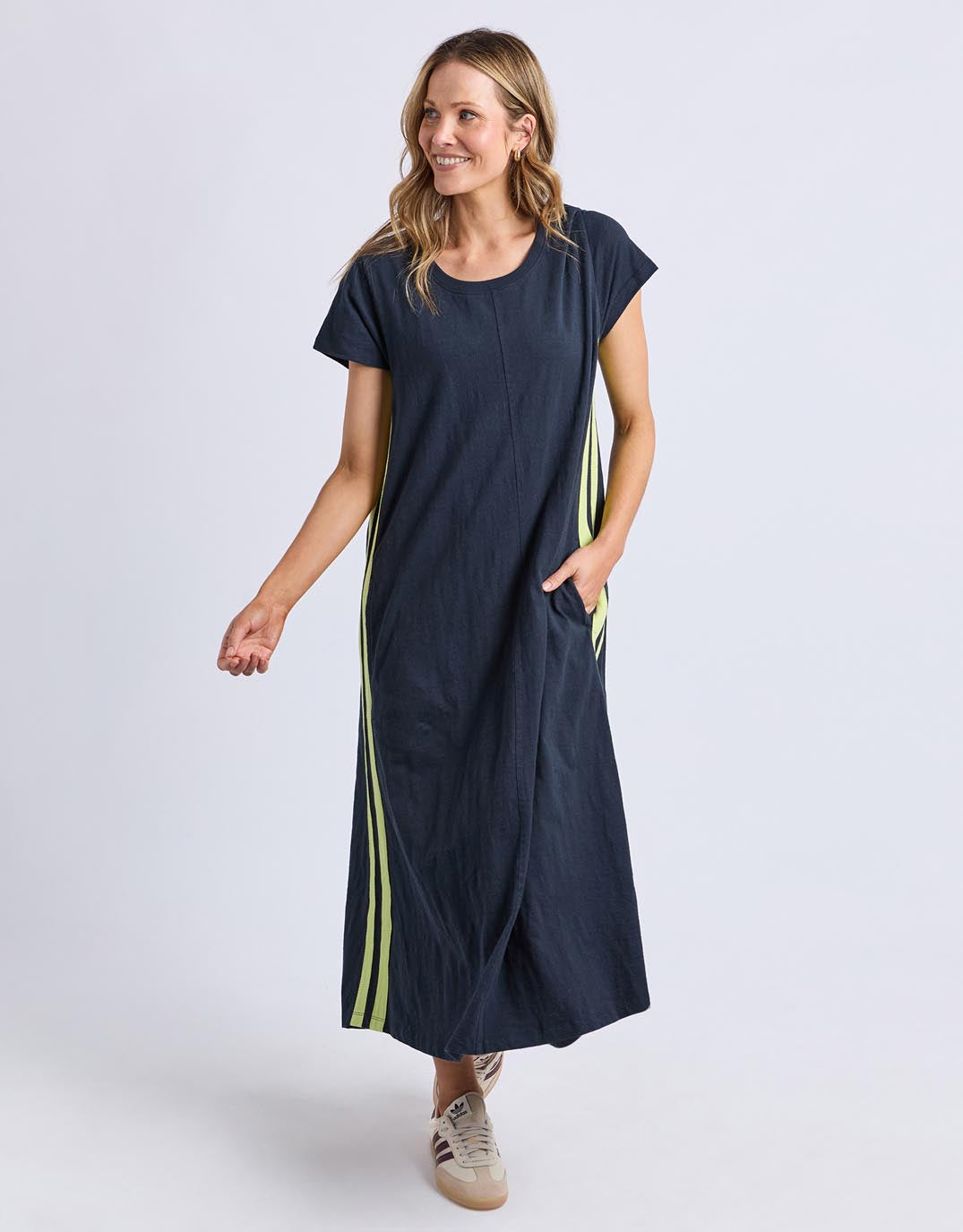 foxwood-recovery-dress-navy-neon-lemon-womens-clothing