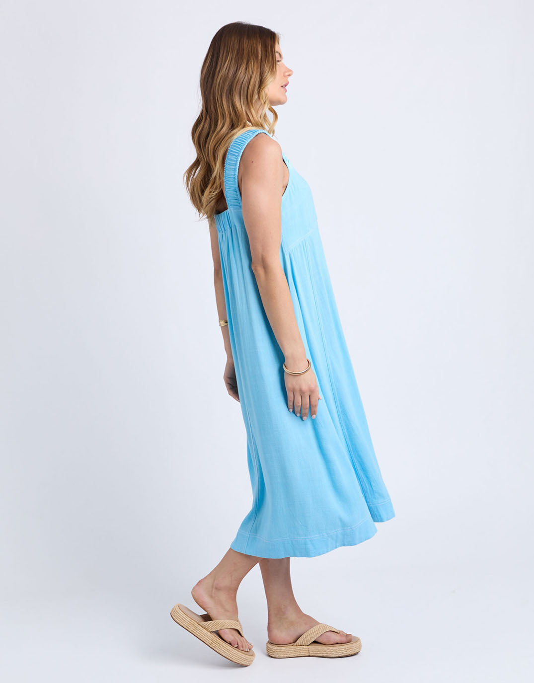 Sage Dress - Blue