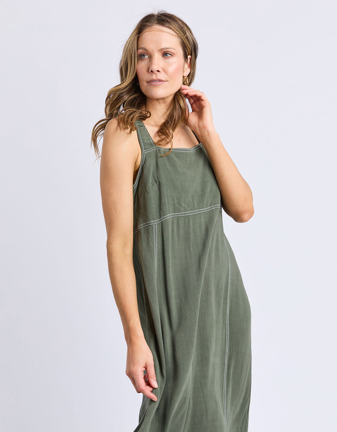 foxwood-sage-midi-dress-khaki-womens-clothing