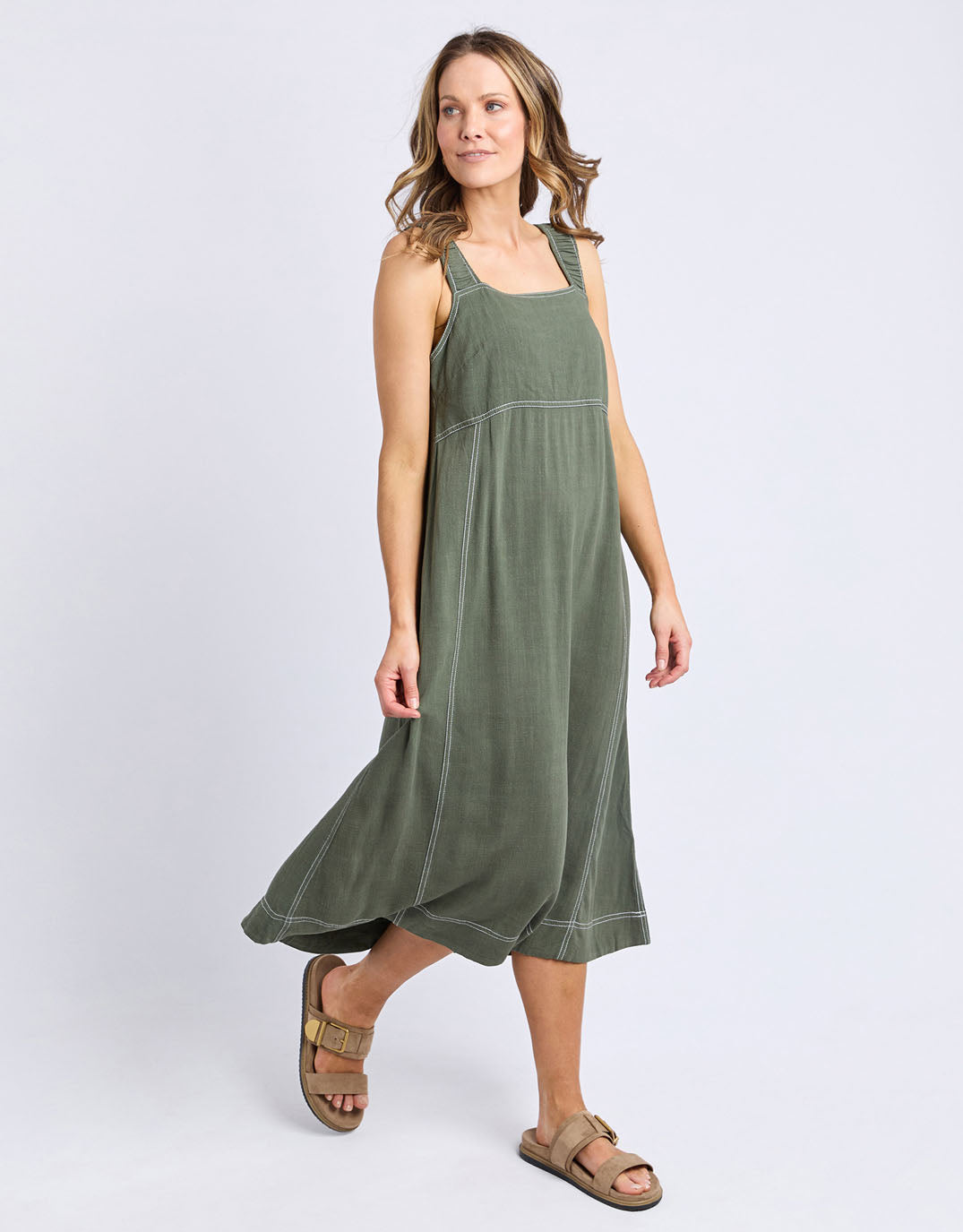 foxwood-sage-midi-dress-khaki-womens-clothing