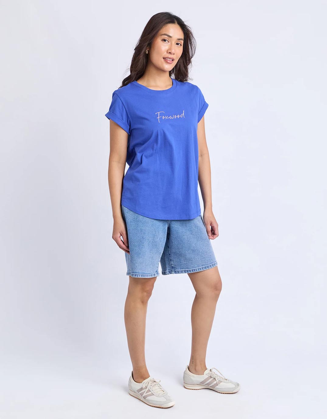 foxwood-signature-contrast-tee-blue-womens-clothing