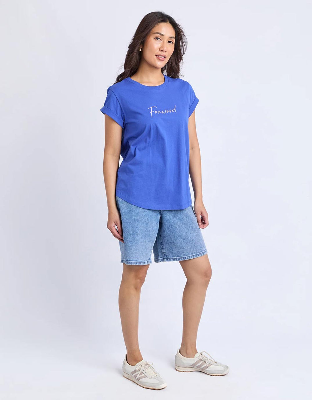 foxwood-signature-contrast-tee-blue-womens-clothing