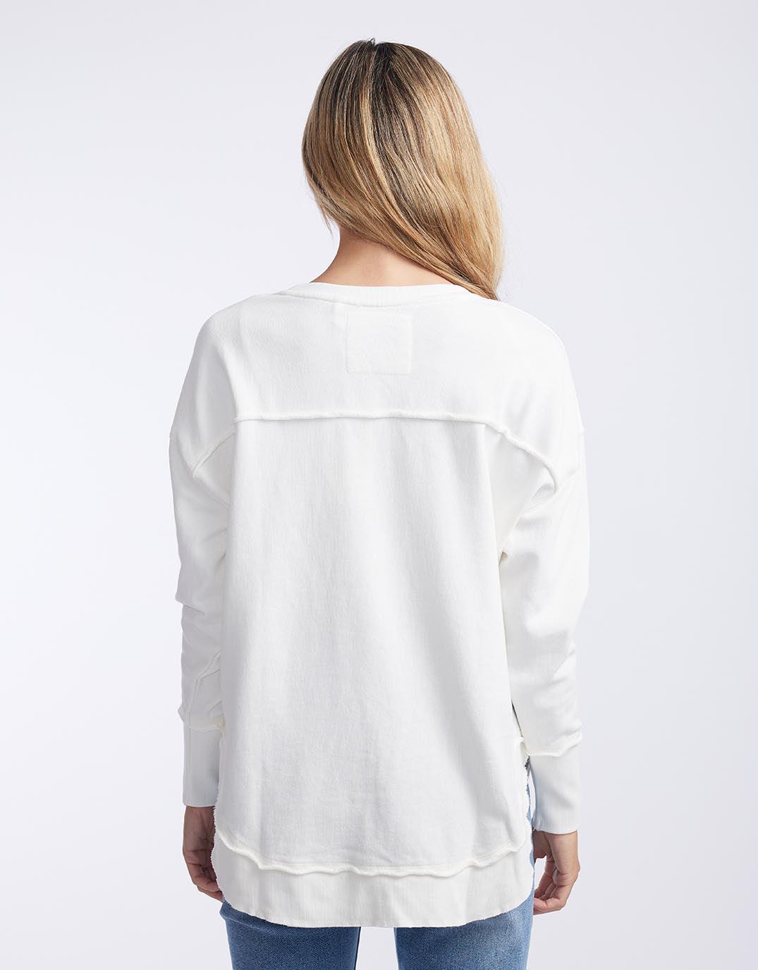 Foxwood - Simplified Crew - Ecru - White & Co Living Jumpers