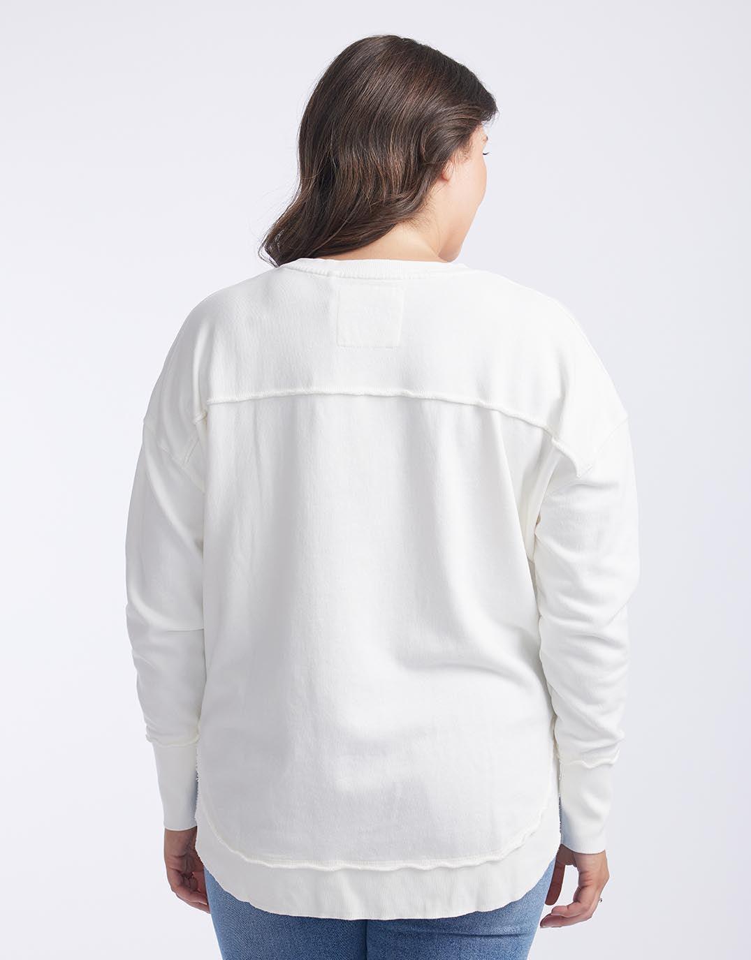 Foxwood - Simplified Crew - Ecru - White & Co Living Jumpers