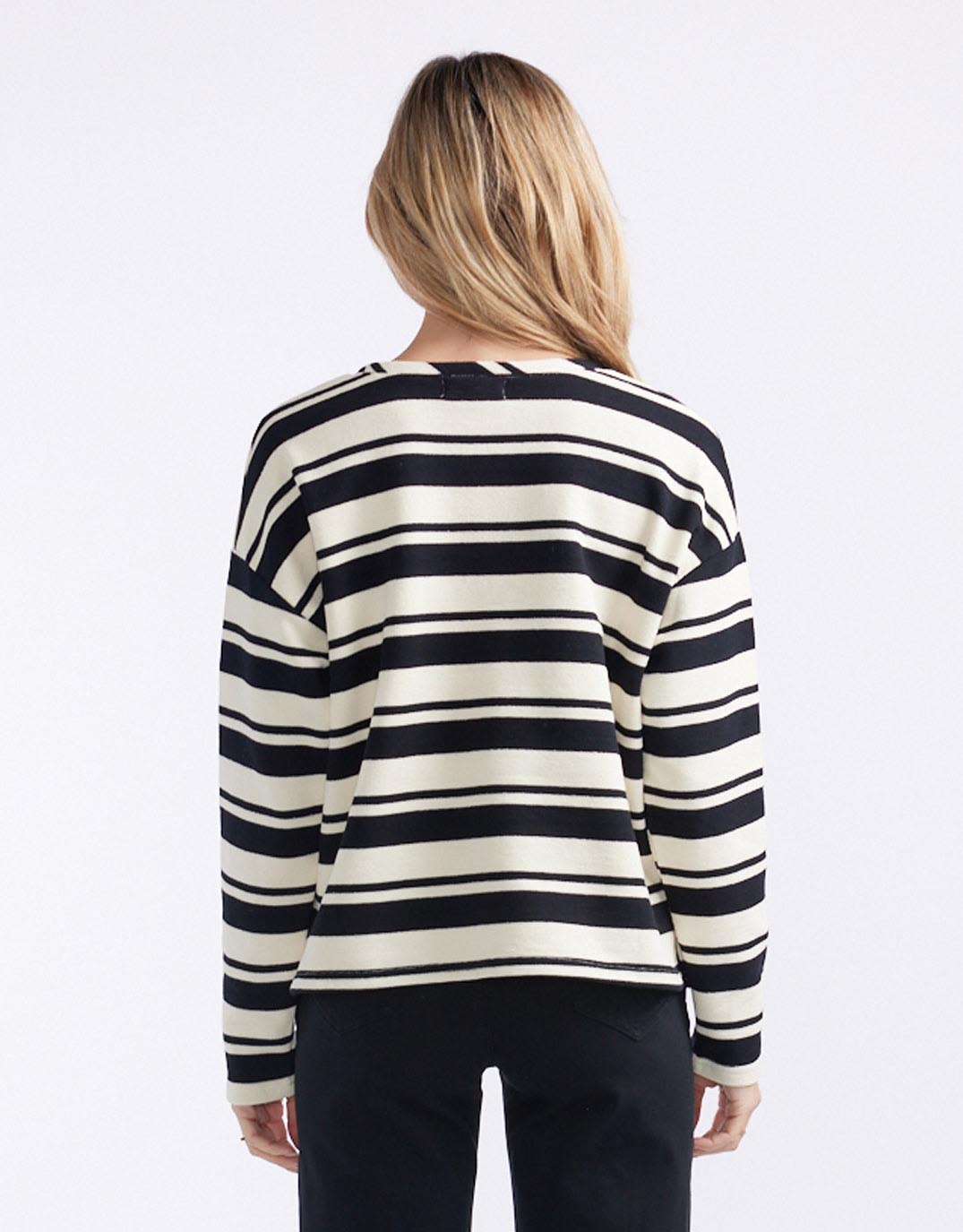 little-lies-isla-stripe-top-cream-black-womens-clothing