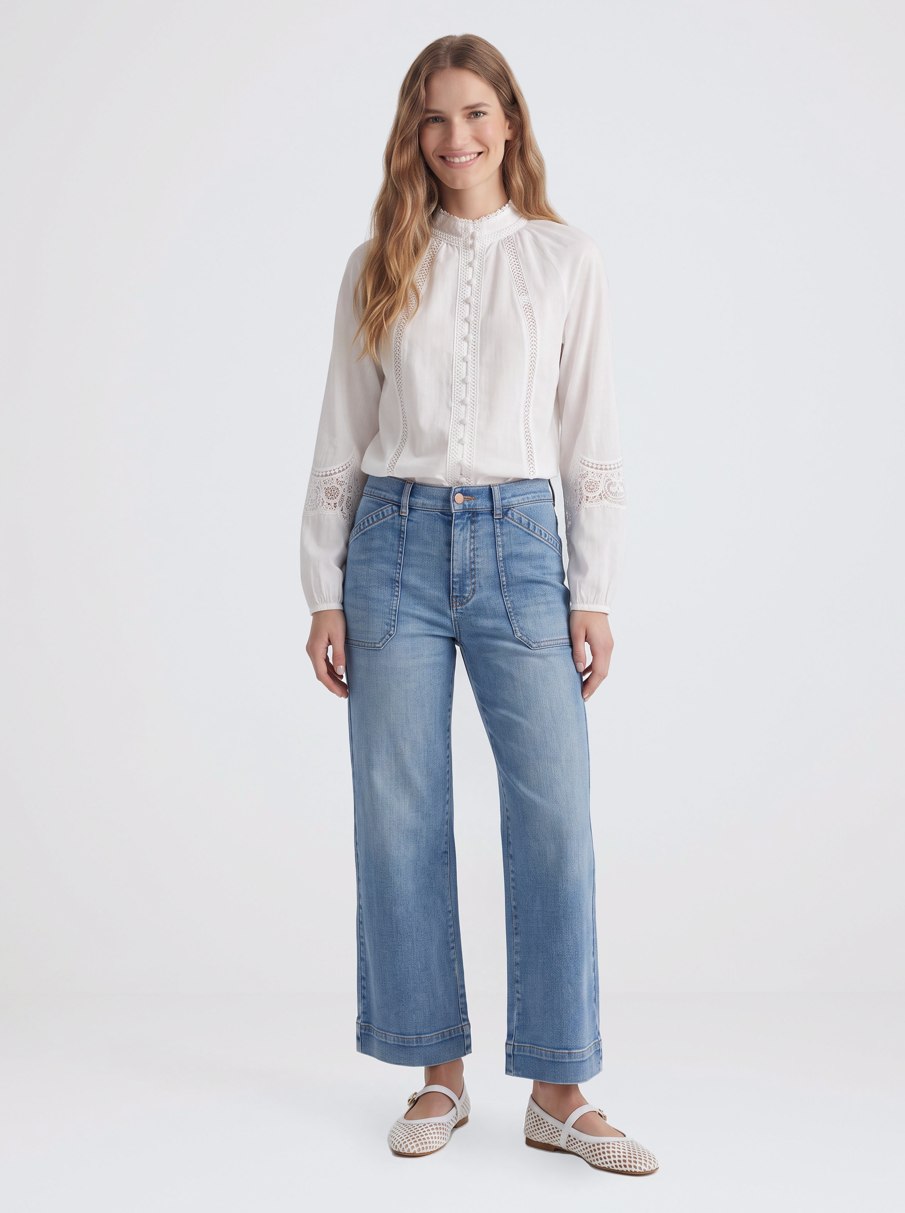 Meissin Linen Blouse - White