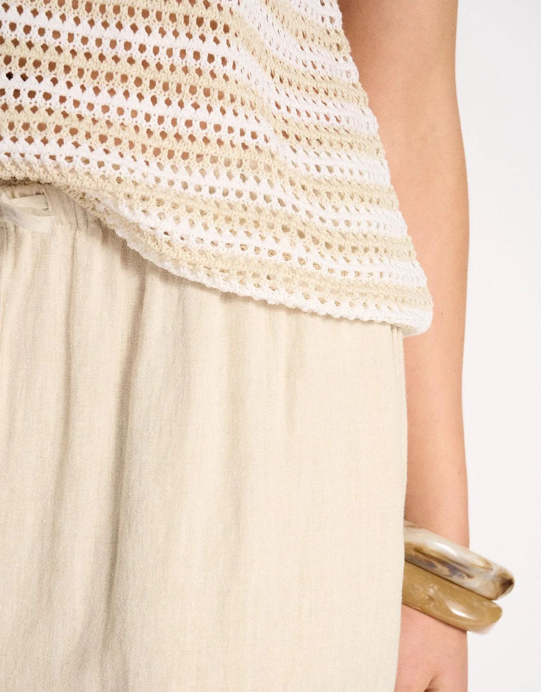 Nina Tank - Natural/White