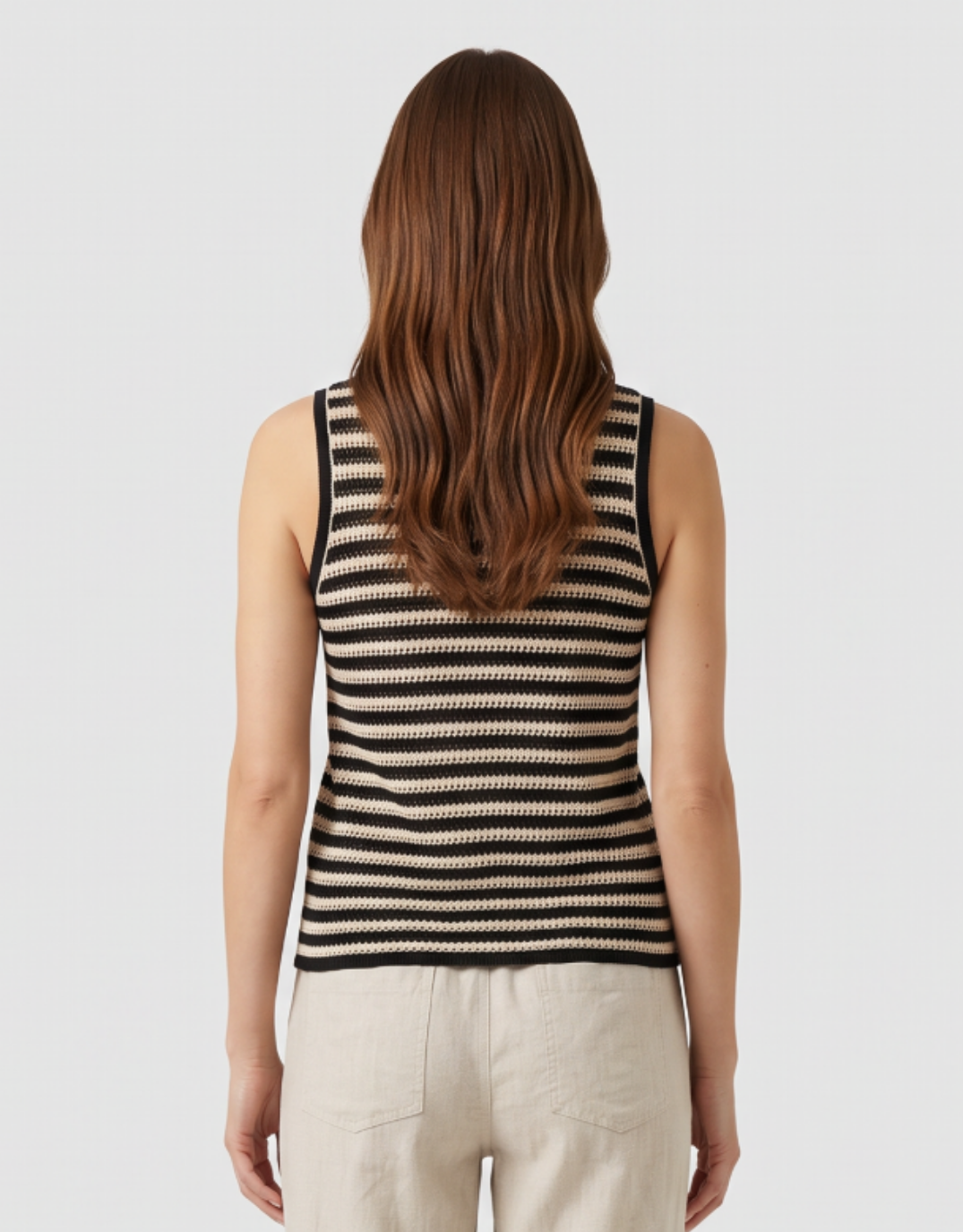 Nina Tank - Natural/Black