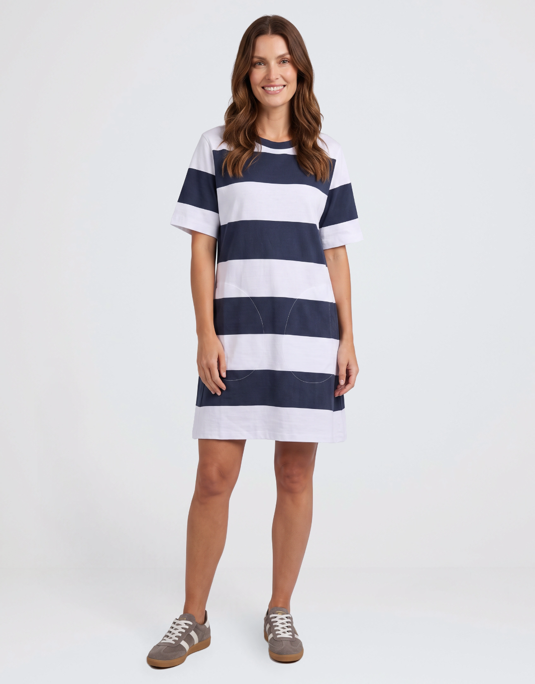 Pebble Tee Dress - Navy
