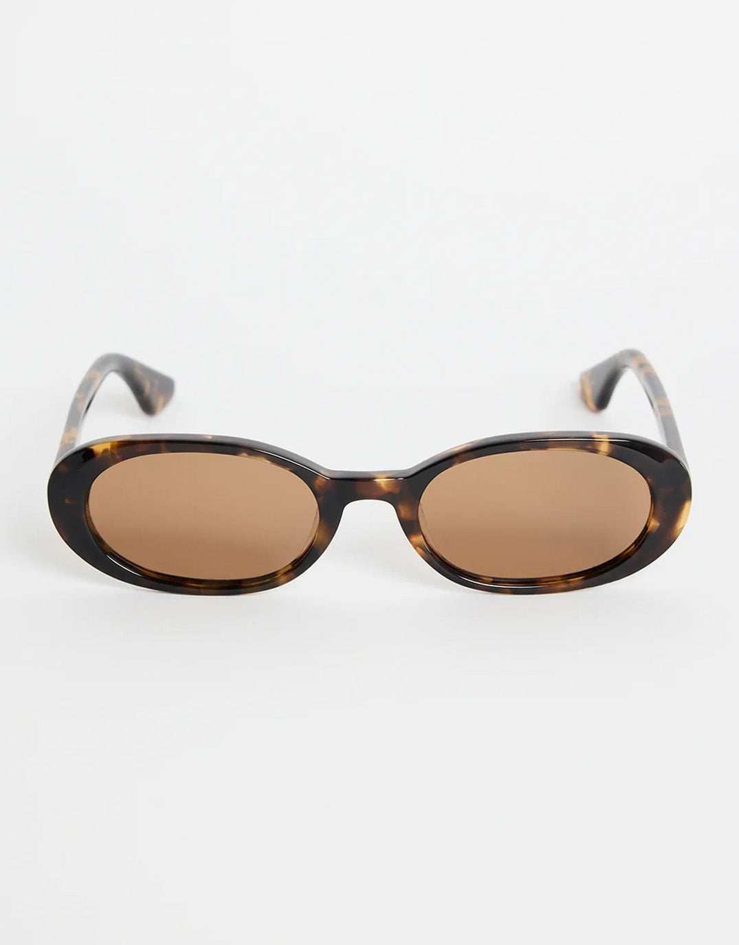 Sydney Narrow Oval Sunglasses - Tort