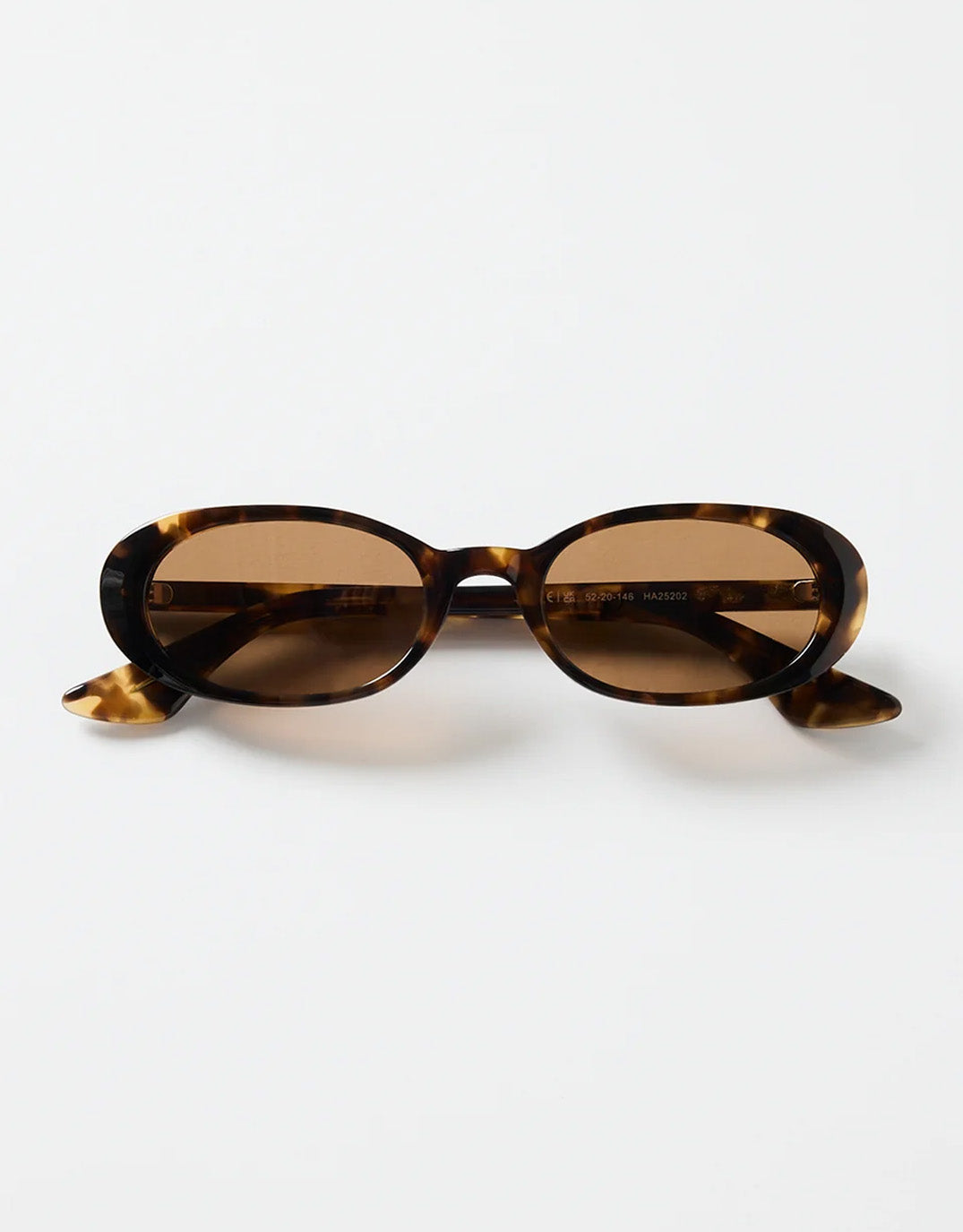 Sydney Narrow Oval Sunglasses - Tort