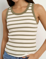 reunion-label-cobble-rib-cutaway-tank-khaki-ivory-stripe-womens-clothing