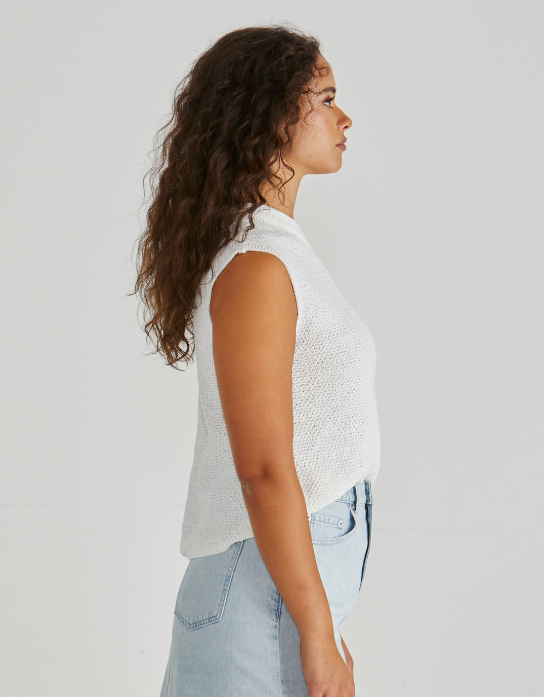 Jaci Knit Top - White