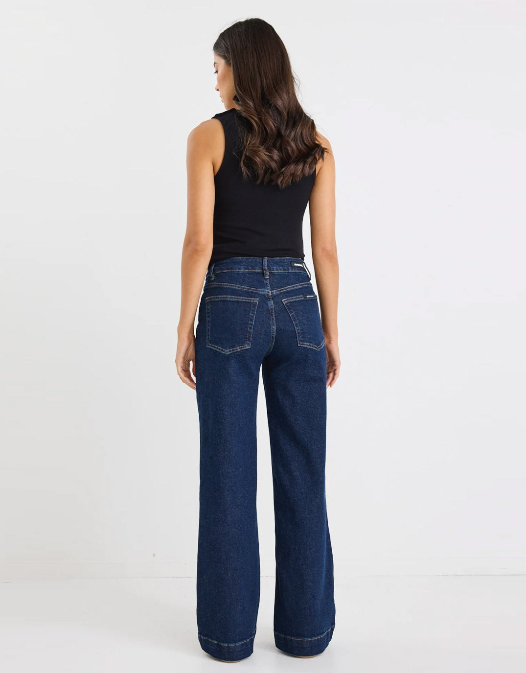Concert Mid Rise Wide Leg Pocket Jean - Indigo