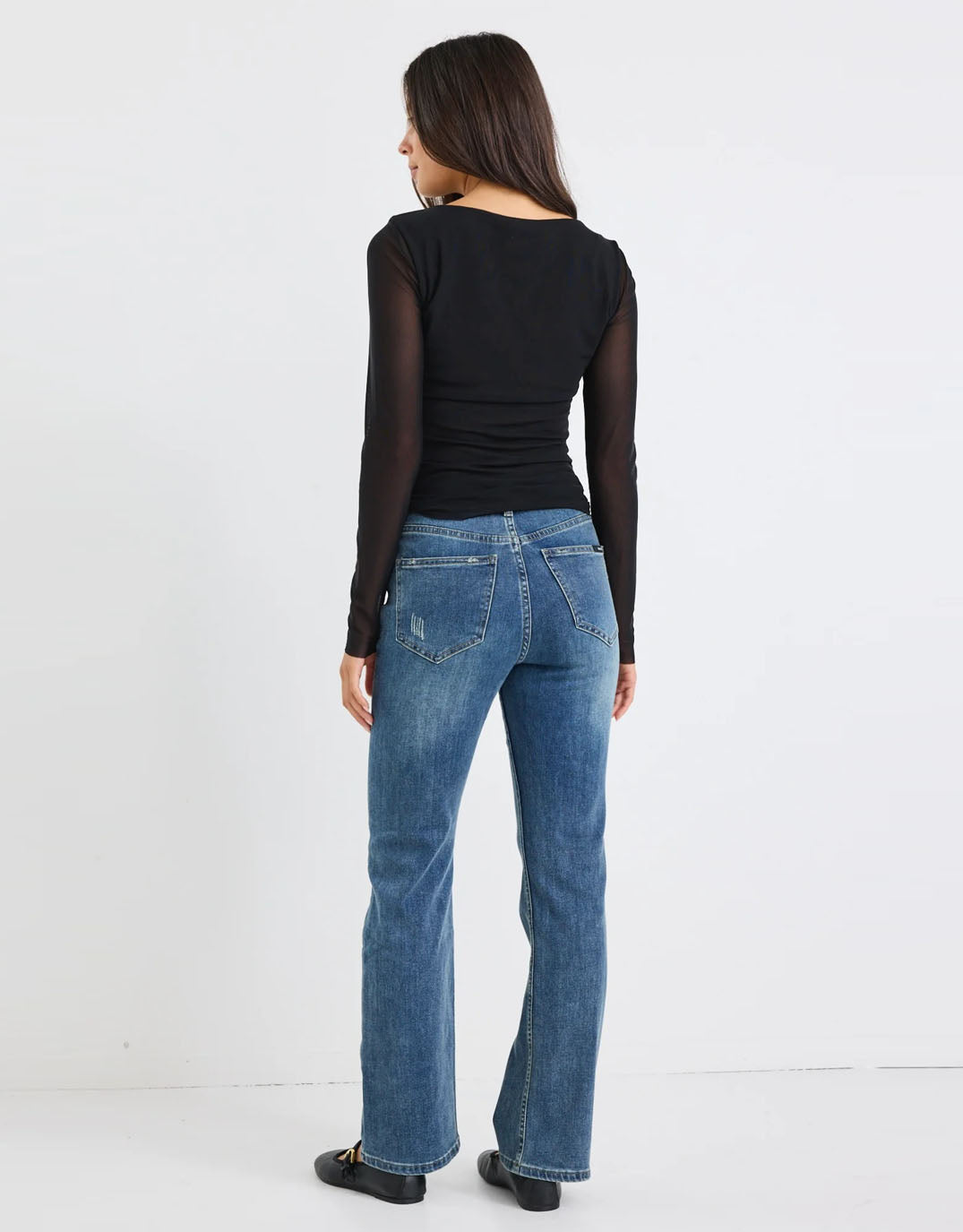 stories-be-told-farah-high-rise-soft-flare-jeans-mid-blue-womens-clothing