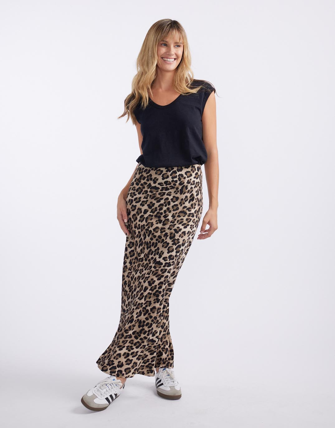 stories-be-told-record-satin-bias-skirt-leopard-womens-clothing