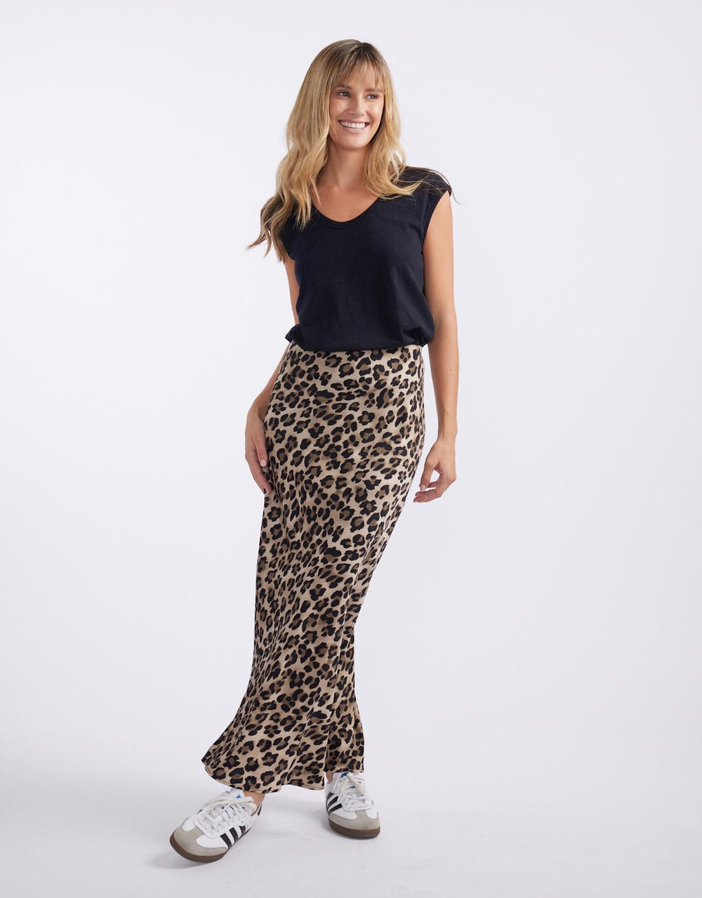 stories-be-told-record-satin-bias-skirt-leopard-womens-clothing