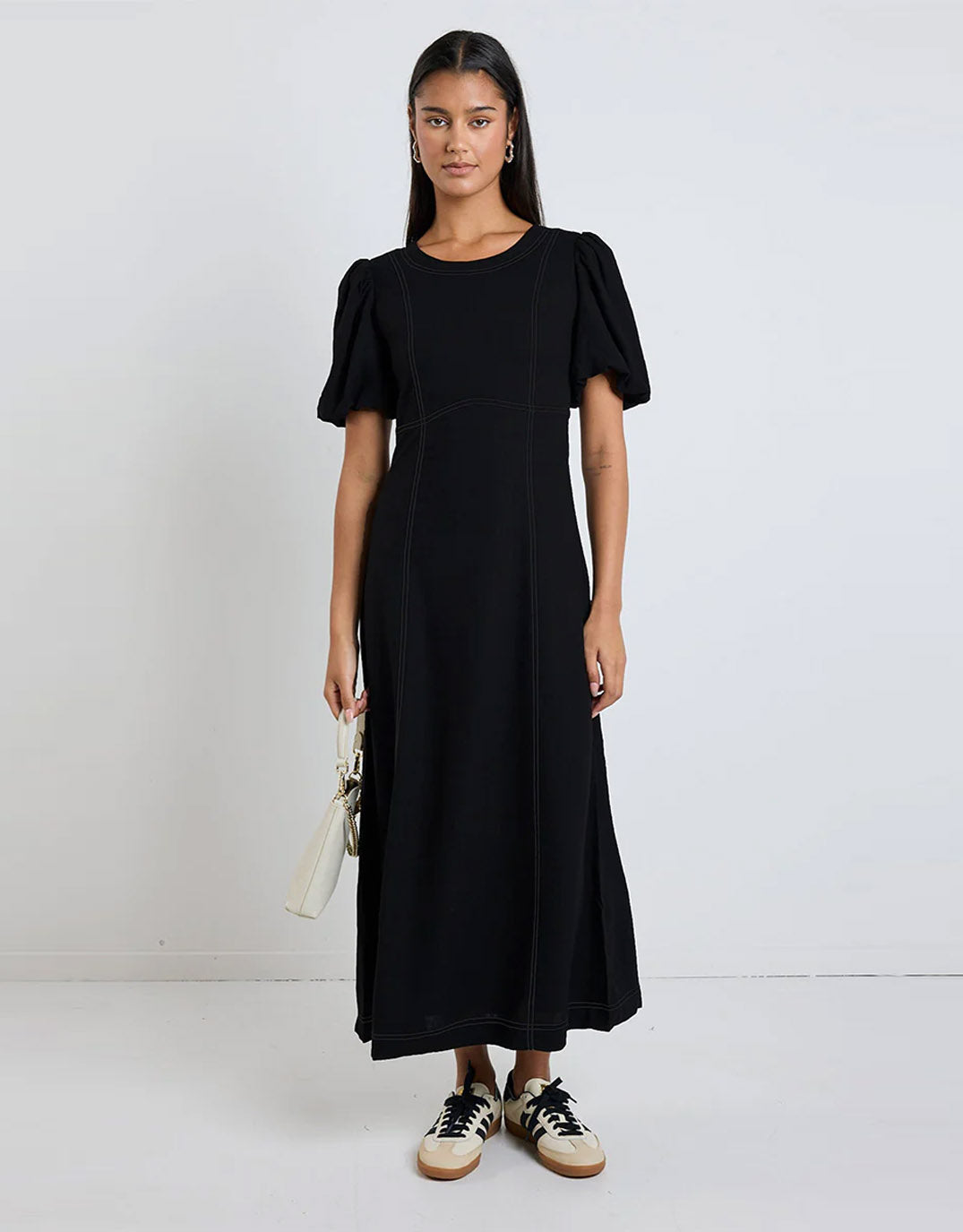 stories-be-told-state-linen-blend-midi-dress-black-womens-clothing