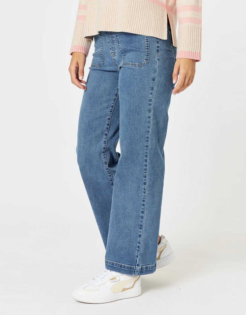 Carpenter Stretch Leg Jean - Washed Denim