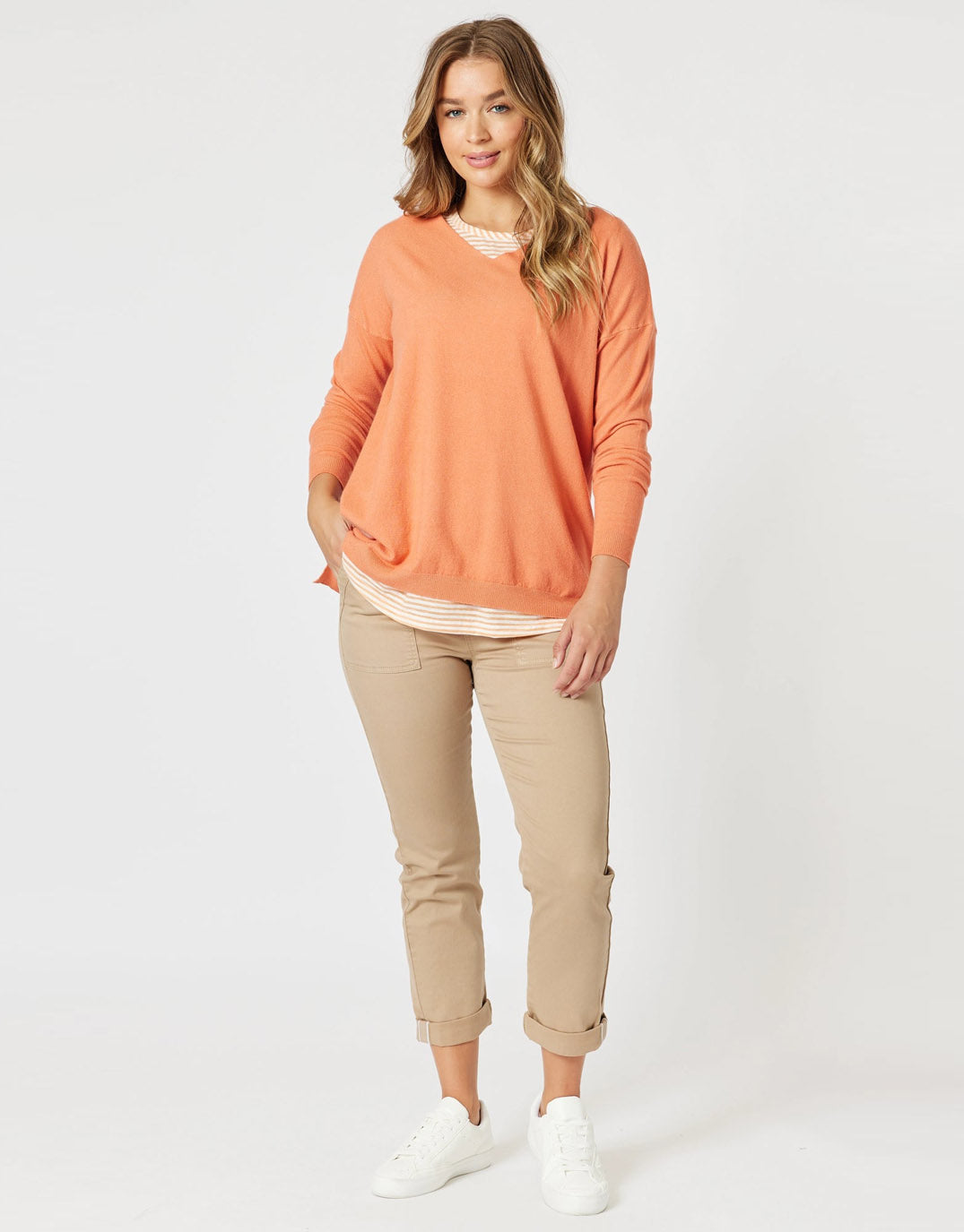 Isabella Cotton Pant - Nutmeg