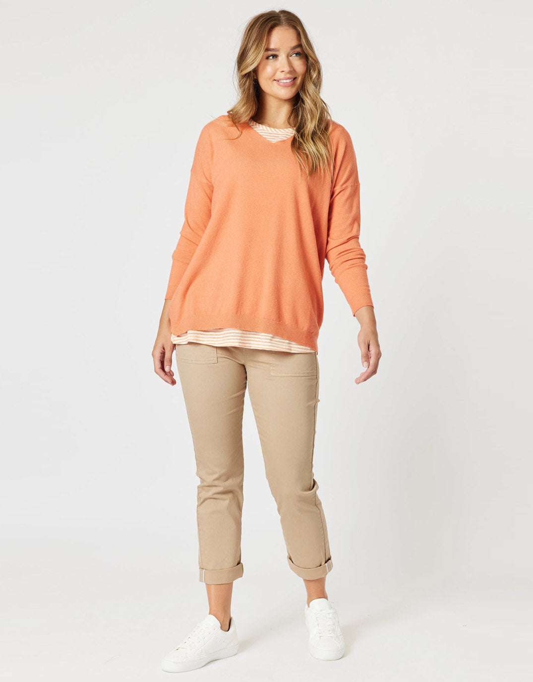 Isabella Cotton Pant - Nutmeg