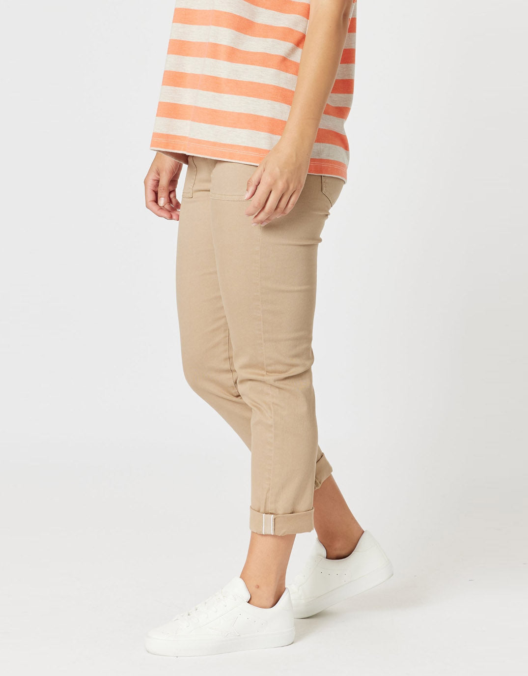 Isabella Cotton Pant - Nutmeg