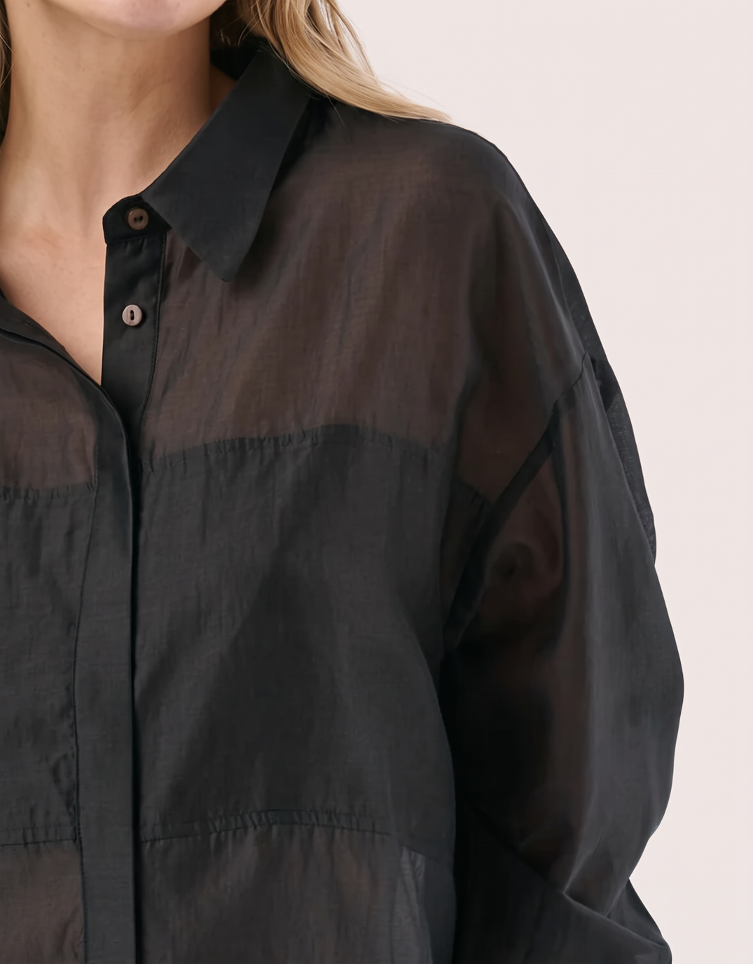 Val Oversized Shirt - Black