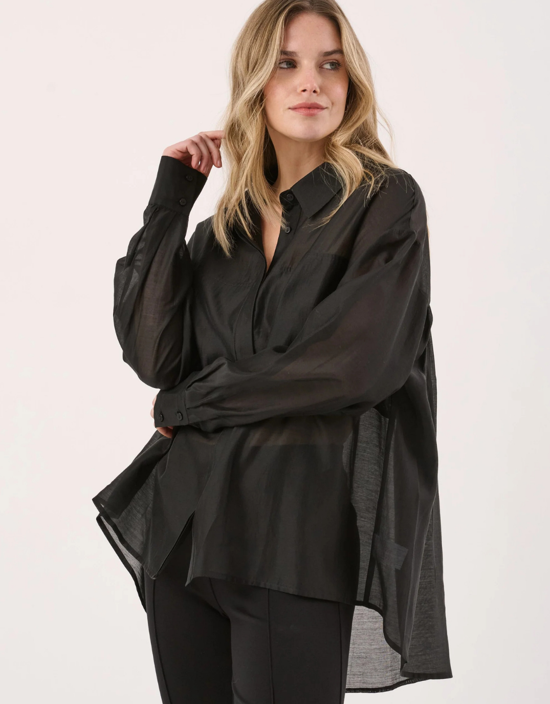 Val Oversized Shirt - Black