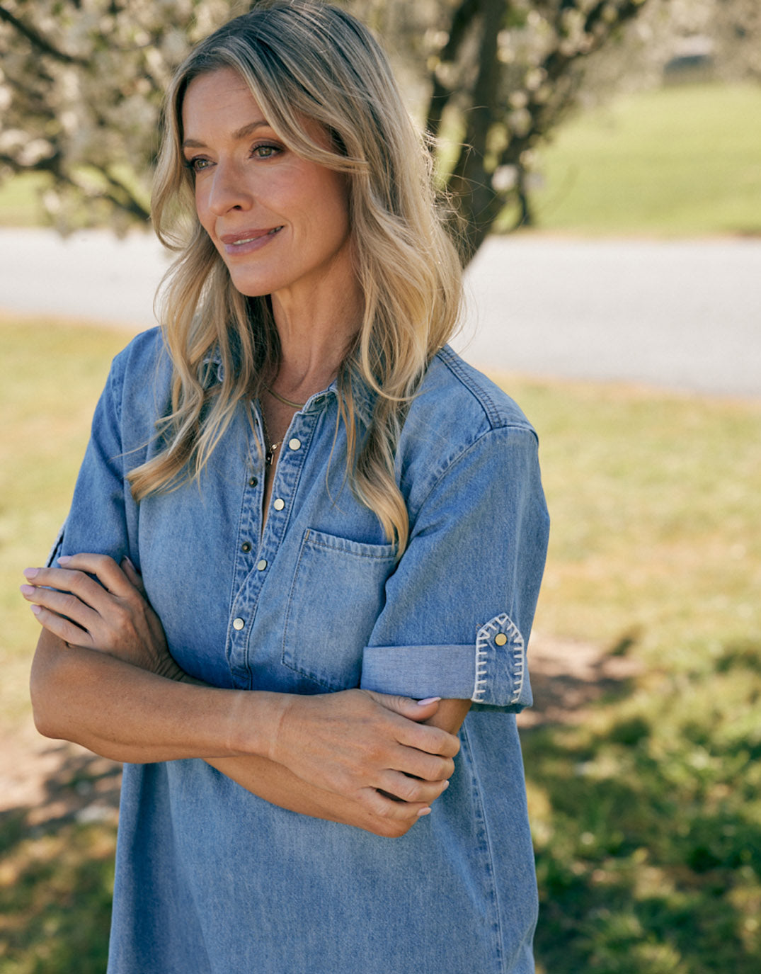 Andie Denim Dress - Mid Wash