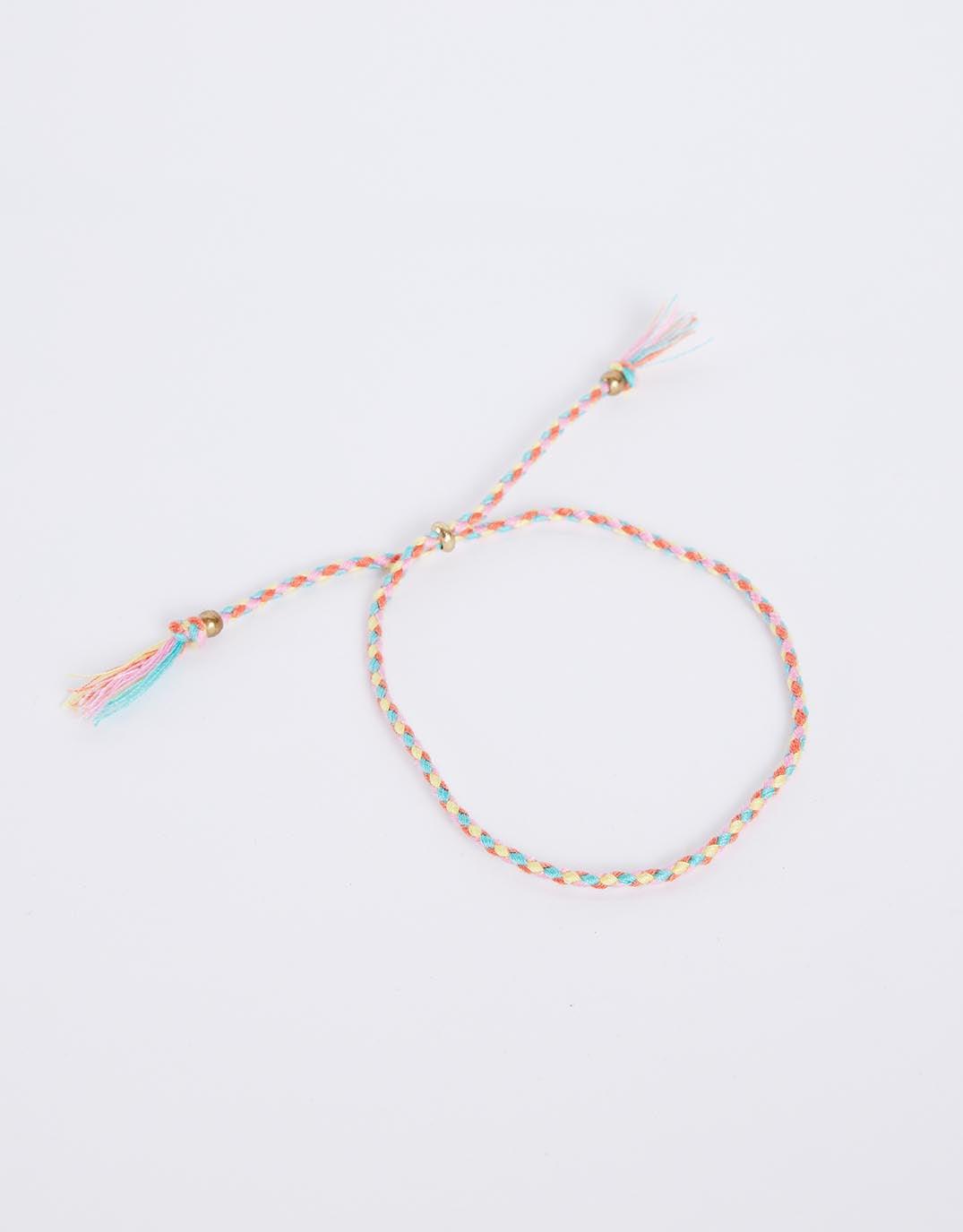 White & Co. - Thin Braided Bracelet - Multi - White & Co Living Accessories