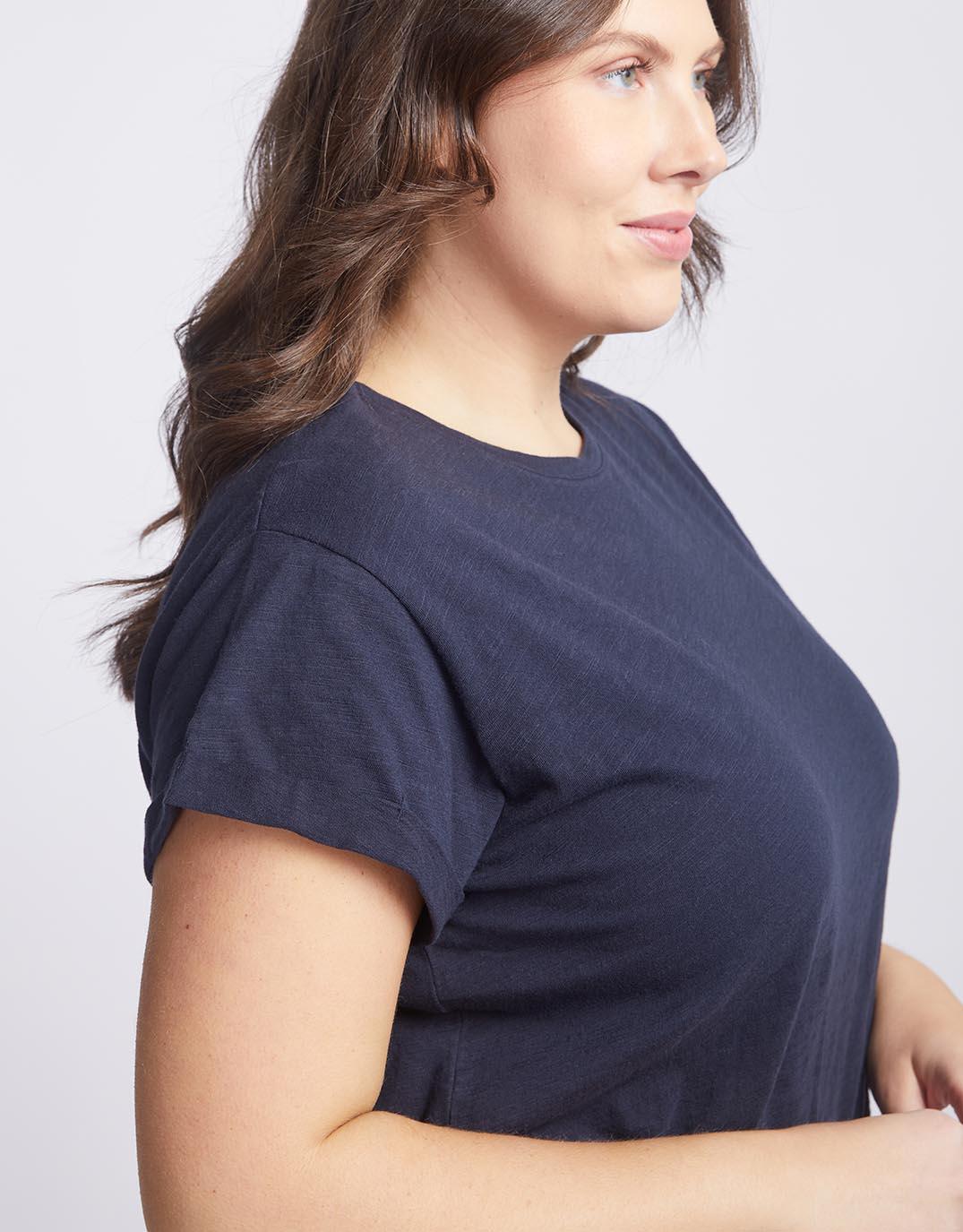 White & Co. - Turn Back T-Shirt - Navy - White & Co Living Tees & Tanks